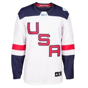 Team USA World Cup of Hockey 2016 Adidas authentic away jersey size 4XL blank